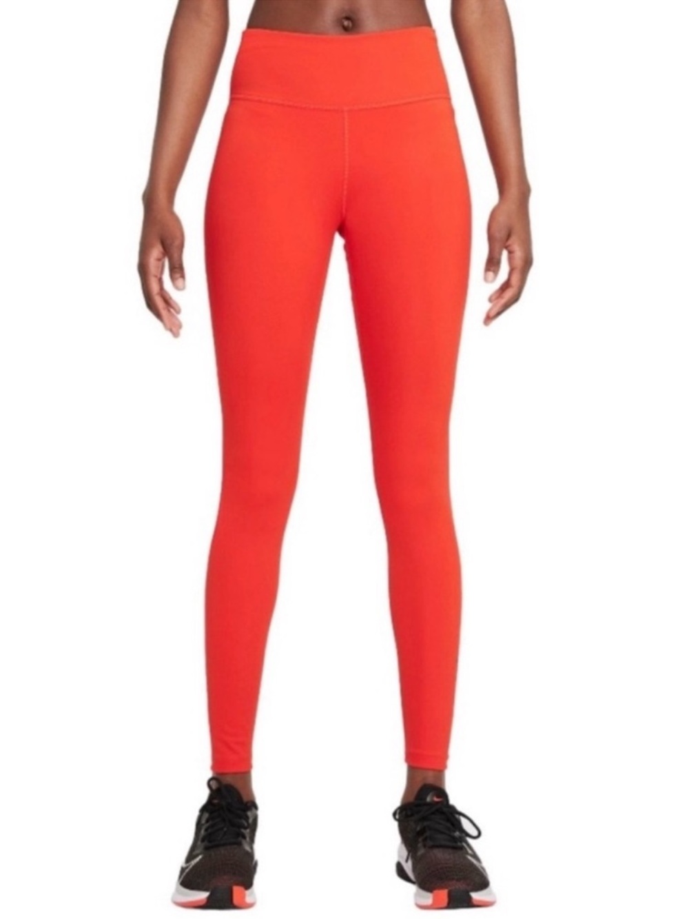 Nike Dri Fit Blood Orange Leggings Size M